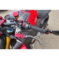 CNC Racing Carbon Fiber / Billet RACE EVO Folding Adjustable Clutch Lever for the Ducati Multistrada / Diavel V4 CNC Racing Carbon Fiber / Billet RACE EVO Folding Adjustable Clutch Lever for the Ducati Multistrada / Diavel V4
